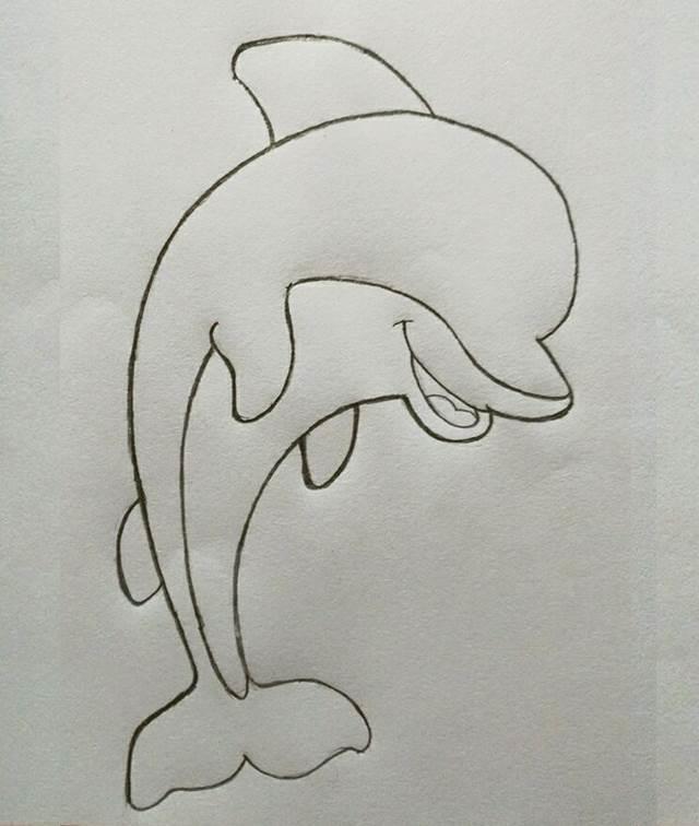 海豚简笔画 海豚简笔画简单