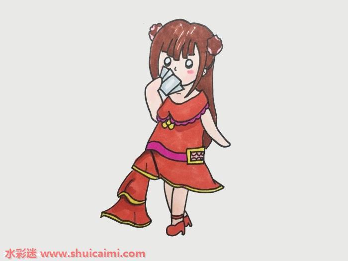 黑暗齐娜怎么画简单又漂亮 叶罗丽齐娜简笔画一步一步教