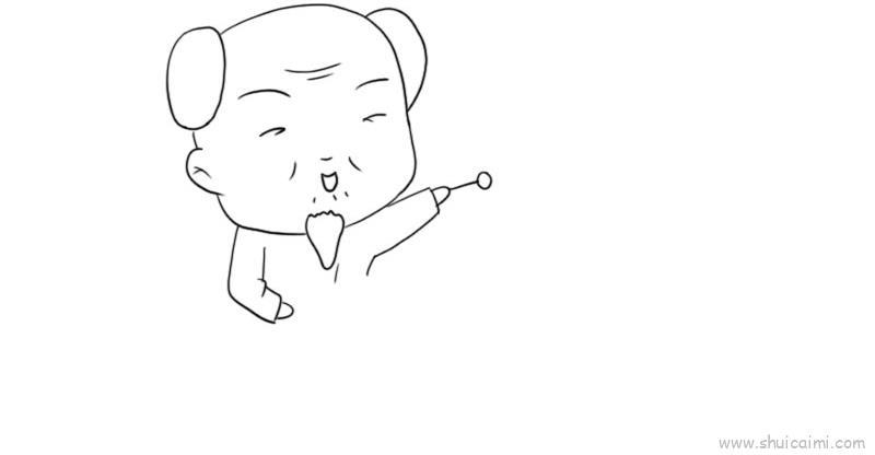 元宵节老人与小孩儿童画怎么画 元宵节老人与小孩简笔画图片