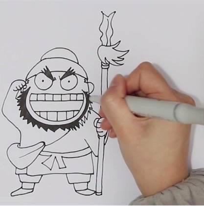 张飞简笔画 张飞简笔画霸气