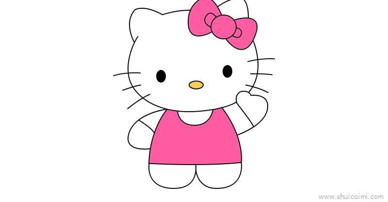 哈喽kitty儿童画怎么画 哈喽kitty简笔画简单又好看