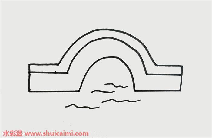 桥怎么画 桥简笔画简单又漂亮彩色