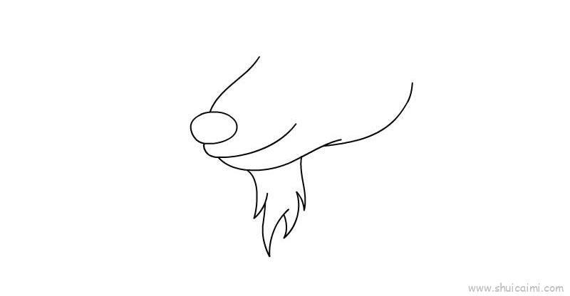 山羊胡子儿童画怎么画 山羊胡子简笔画好看