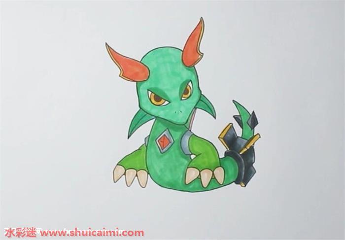 裂空座怎么画 裂空座简笔画简单