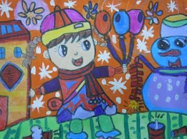 新年放烟花儿童画怎么画 新年放烟花儿童画怎么画的