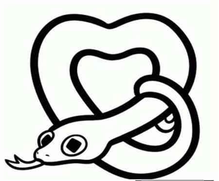 蛇的简笔画 蛇的简笔画恐怖