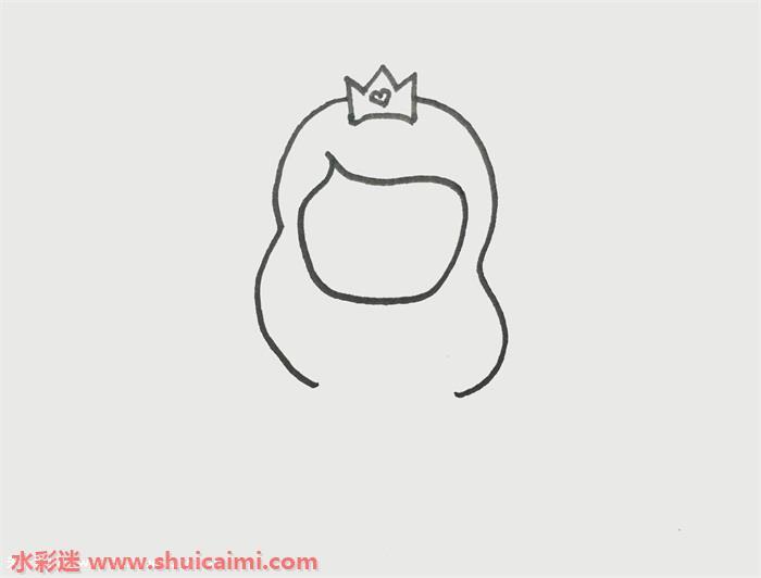 公主怎么画 公主简笔画简单彩色