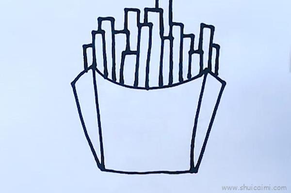 薯条儿童画怎么画 薯条简笔画简单又好看