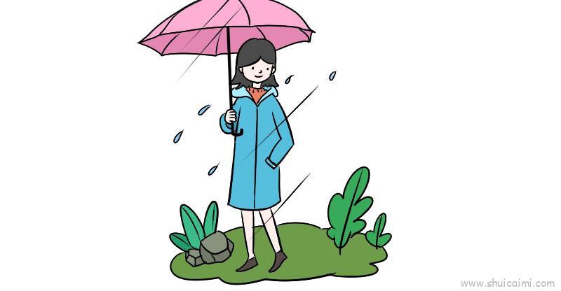 清明时节雨纷纷儿童画怎么画 清明时节雨纷纷简笔画图片大全