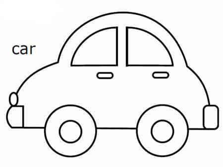 小汽车简笔画 小汽车简笔画简单又好看