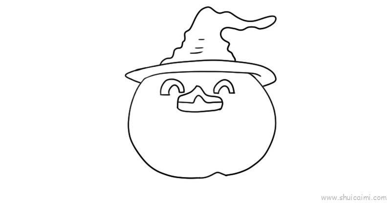 南瓜灯教程儿童画怎么画 南瓜灯教程简笔画步骤