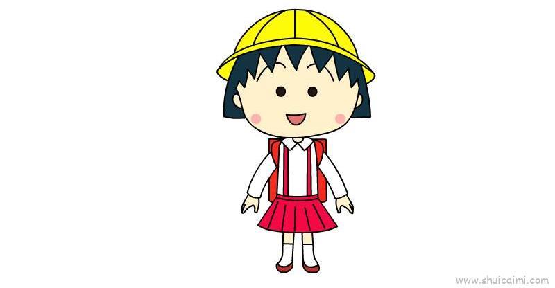 樱桃小丸子儿童画怎么画 樱桃小丸子简笔画步骤