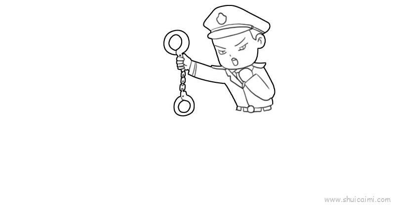 警察儿童画怎么画 警察简笔画图片