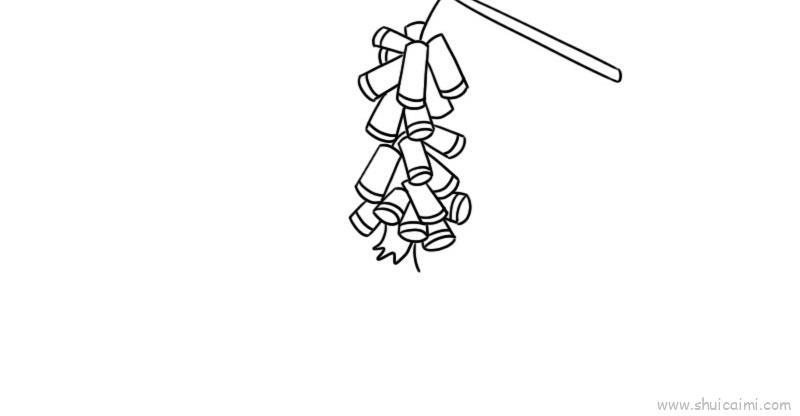 元旦鞭炮儿童画怎么画 元旦鞭炮简笔画简单又好看