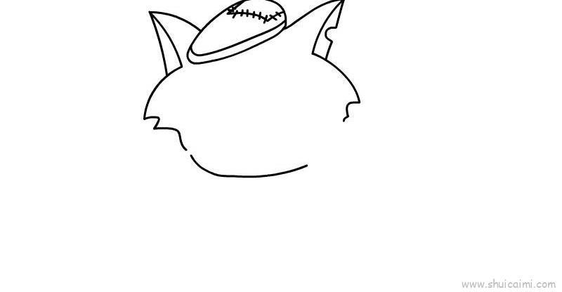 灰太狼儿童画怎么画 灰太狼简笔画画法