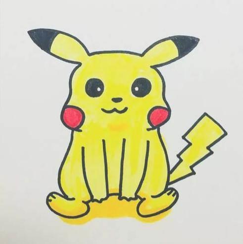 皮卡丘简笔画 皮卡丘简笔画简单又可爱