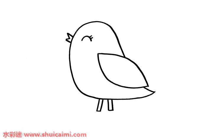 幼儿园小鸟怎么画 幼儿园小鸟简笔画图片彩色