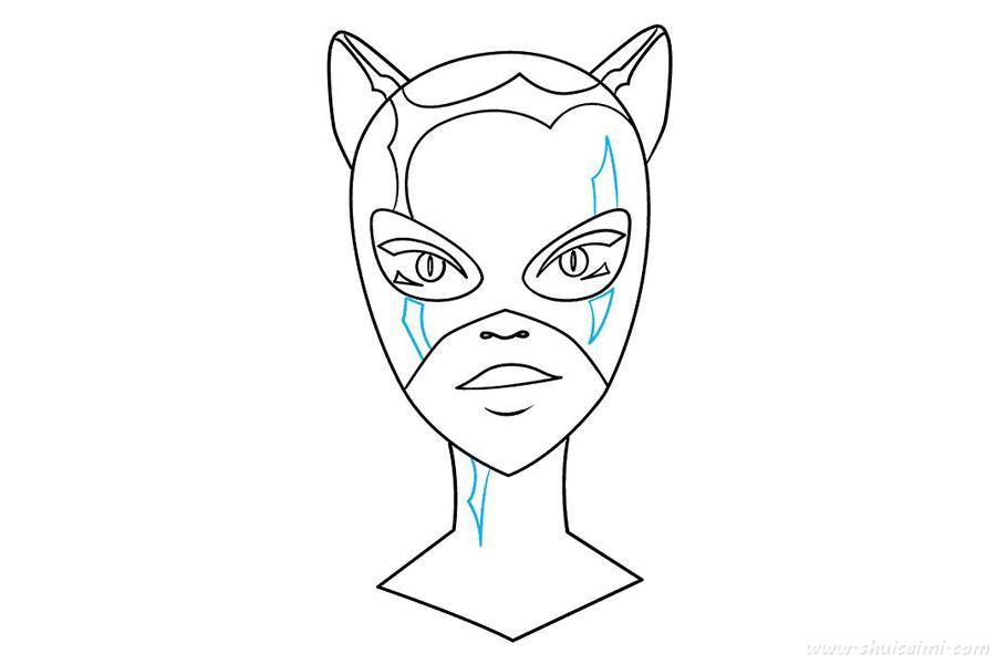 猫女怎么画 猫女简笔画图片大全带颜色