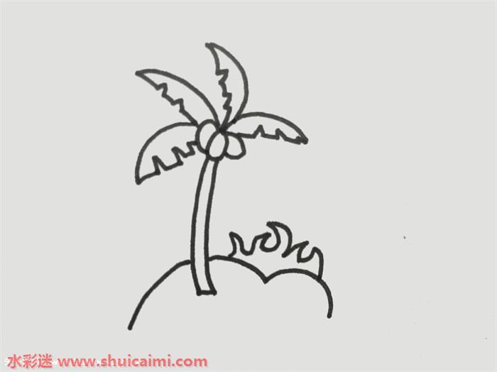 大海怎么画 大海简笔画图片带颜色