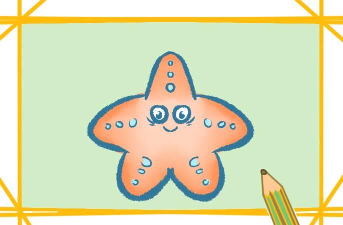 海星简笔画 海星简笔画彩色