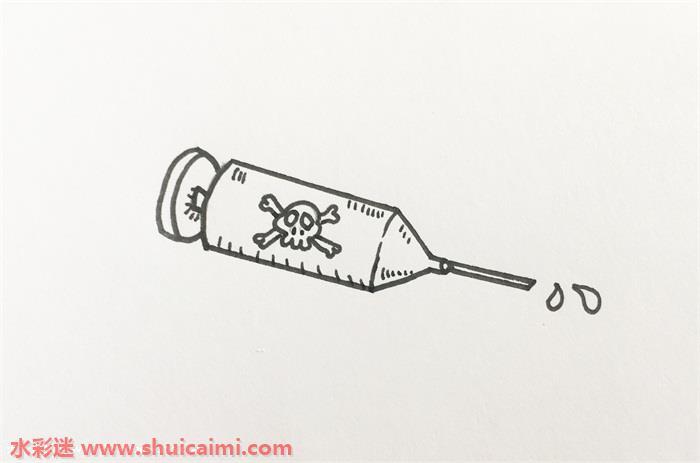 毒品怎么画 毒品简笔画步骤