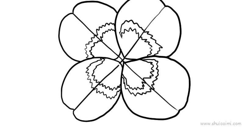 白车轴草儿童画怎么画 白车轴草简笔画图片