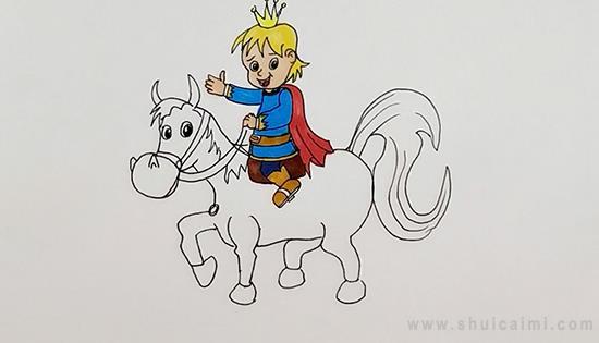 白马王子简笔画怎么画 白马王子简笔画简单又好看