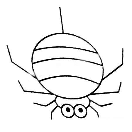 蜘蛛简笔画 蜘蛛简笔画儿童简笔画