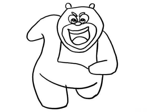 熊大简笔画图片 熊出没之熊大简笔画