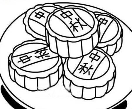 月饼简笔画 月饼简笔画儿童画