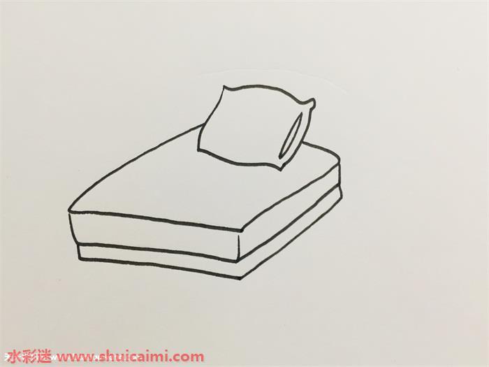 床简笔画怎么画图片大全彩色