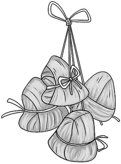 粽子简笔画图片大全 粽子简笔画图片