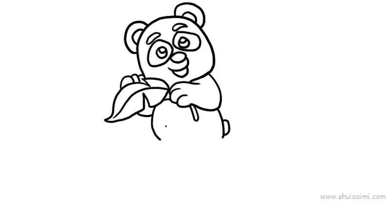 熊猫宝宝儿童画怎么画 熊猫宝宝简笔画图片大全