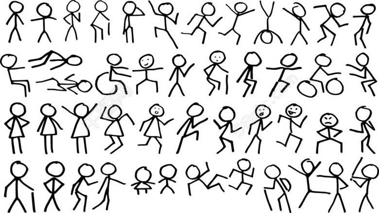 火柴人简笔画 火柴人简笔画机甲