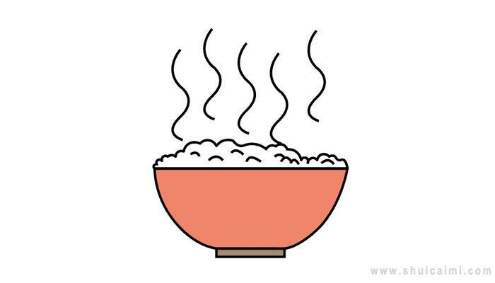 米饭简笔画怎么画 米饭简笔画简单又好看