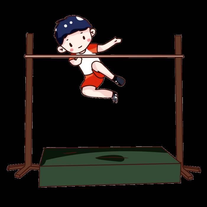 跳高简笔画 跳高简笔画火柴人