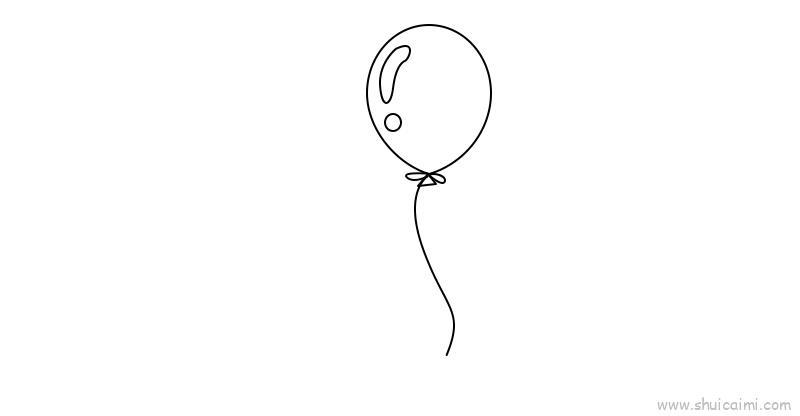 气球儿童画怎么画 气球简笔画画法
