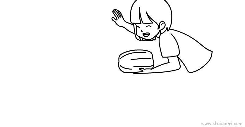 包粽子儿童画怎么画 包粽子简笔画步骤