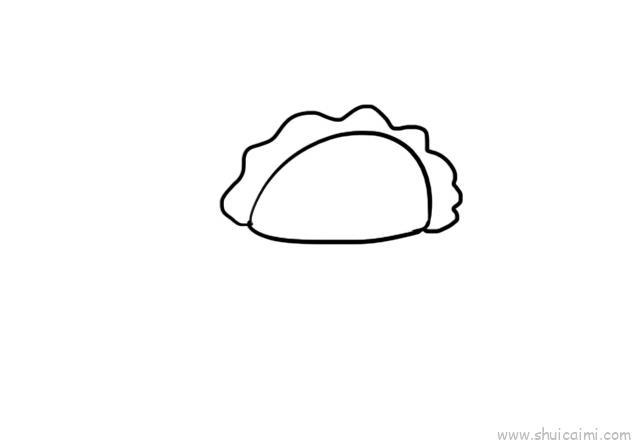 一盘饺子儿童画怎么画 一盘饺子简笔画图片大全