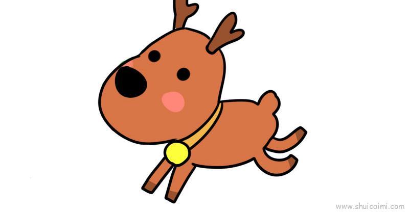 圣诞鹿儿童画怎么画 圣诞鹿简笔画好看