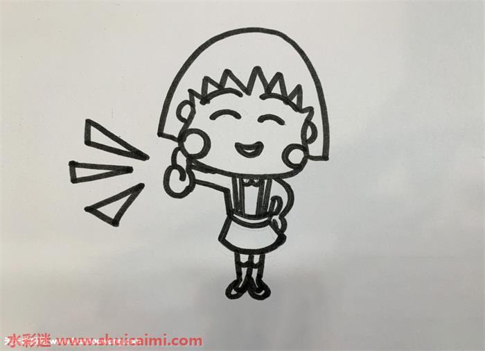 简单又漂亮的动漫女孩简笔画教程