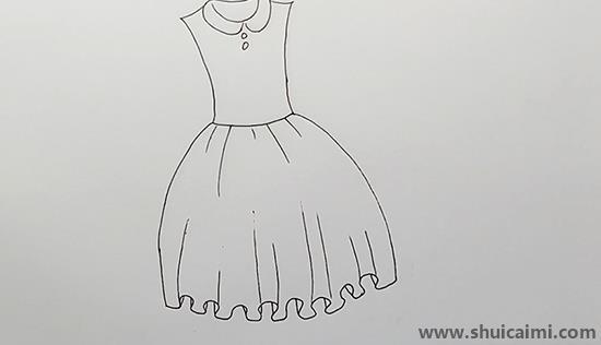 小裙子儿童画怎么画 小裙子简笔画图片