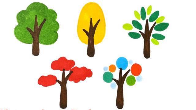 枫树简笔画 枫树简笔画图片大全大图