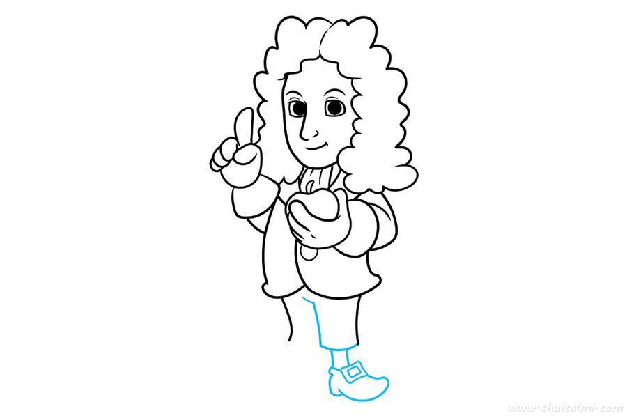 牛顿怎么画 牛顿简笔画漂亮卡通