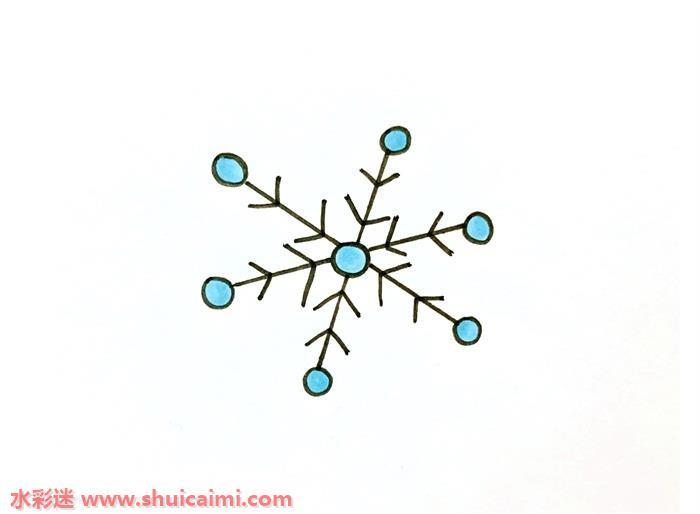 圣诞雪花怎么画 圣诞雪花简笔画简单又漂亮彩色