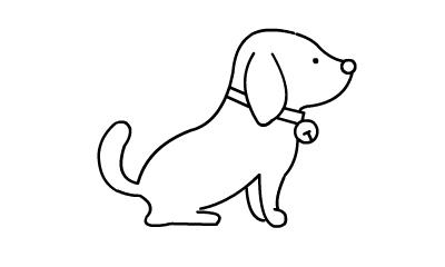 小狗的画法大全 简单 简笔画_动物狗怎么画简笔画