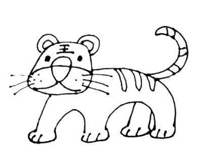 简笔画老虎 简笔画老虎怎么画