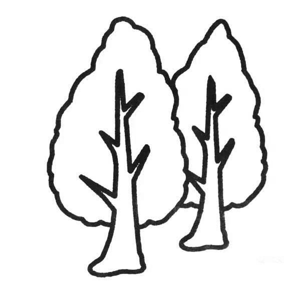 树的简笔画 树的简笔画大树