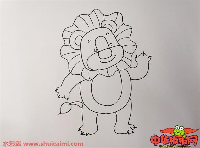 分享狮子简笔画教程，一步一步教你画狮子