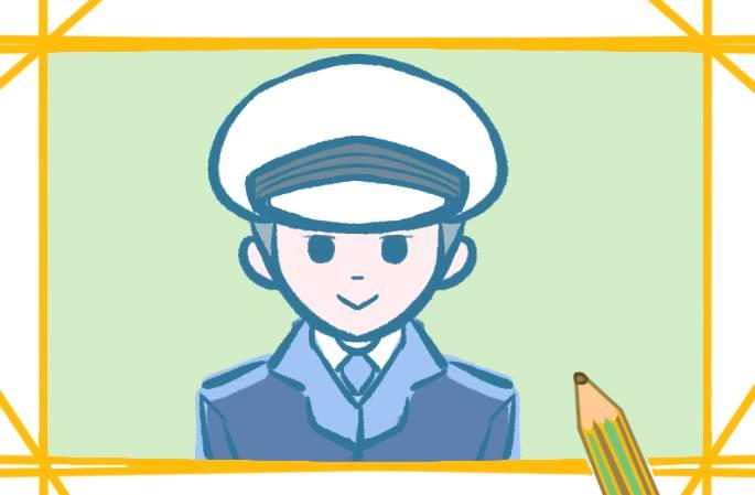 警察简笔画 警察简笔画图片大全